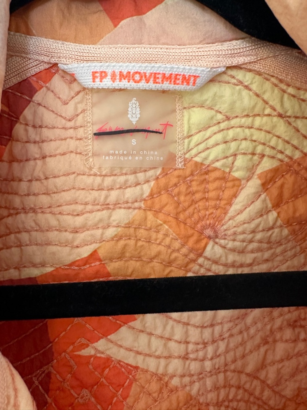 Free people Pink Orange Quilted Jacket - Picture 3 of 3